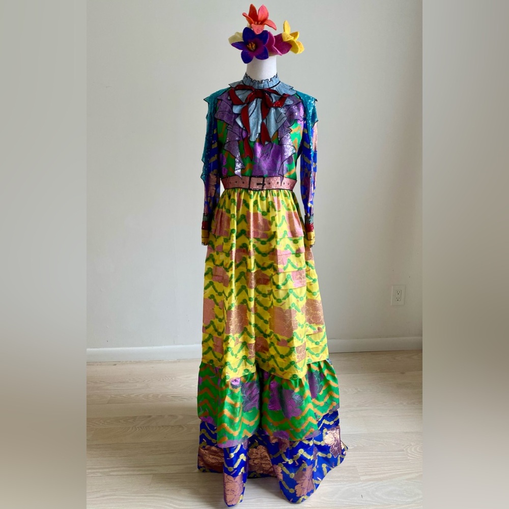 INSANE GUCCI Alessandro Michele NWT runway dress Spring 2016 silk sequins